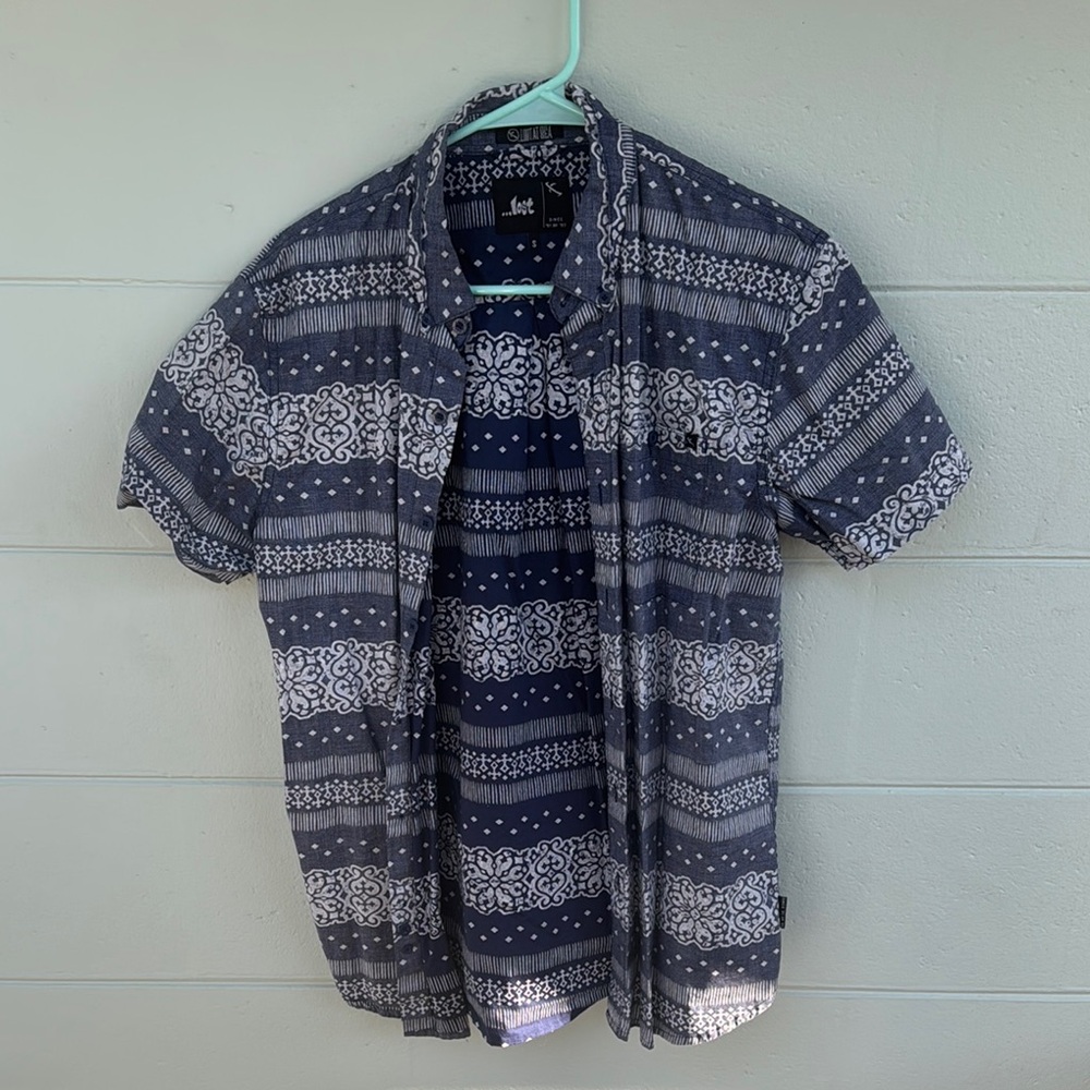 Lost at Sea Men's Blue Patterned Shirt